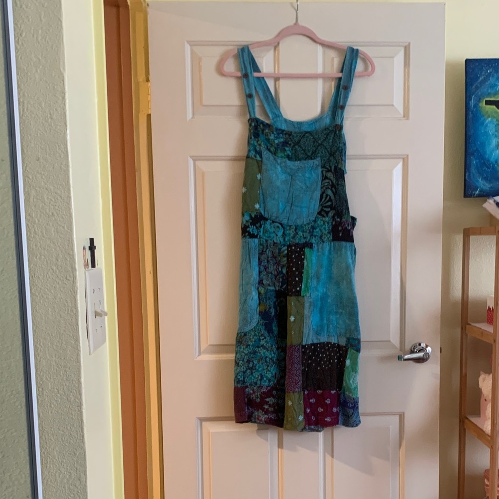 NWT ananta Patchwork Sleeveless romper - Multicolor